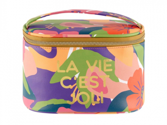 Trousse de toilette Vanity La vie c'est joli