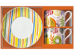 Coffret 2 tasses Déjeuner 24 cl Tutti Frutti