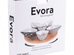 Service apéritif goutte 7 pièces evora en porcelaine